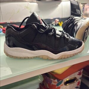 Jordan 11 Low Black and White Sneakers
